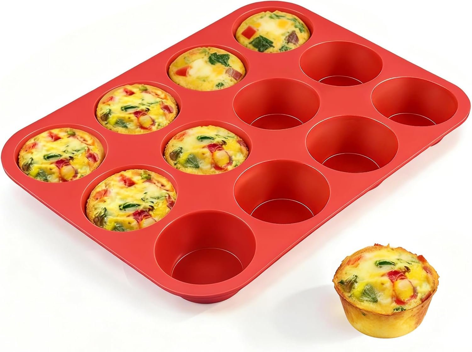 caketime 12 cups silicone muffin pan review 2026