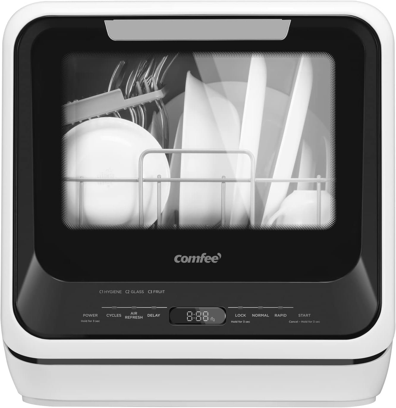 comfee 39 portable mini dishwasher countertop wi