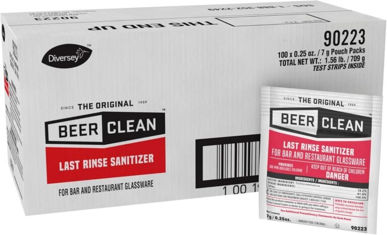 diversey 90223 beer clean last rinse glass sanitiz