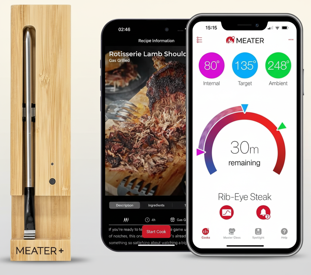 meater plus smart bluetooth wireless meat thermom