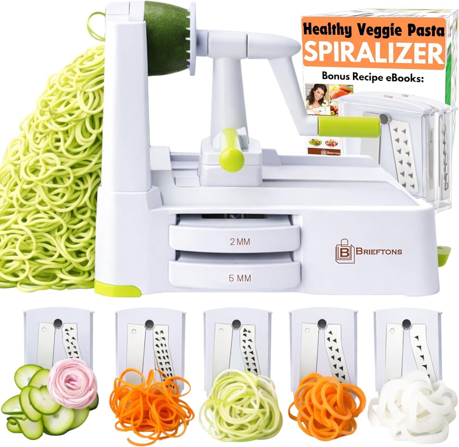 brieftons 5 blade vegetable spiralizer strongest