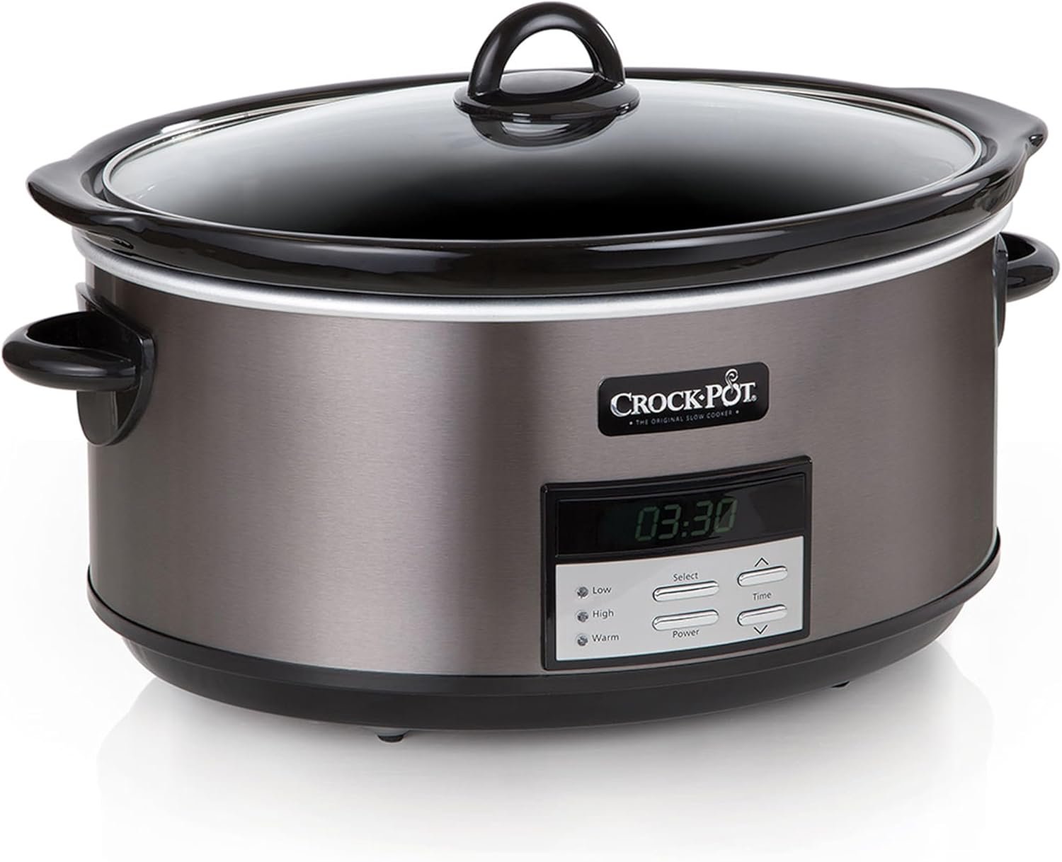 crock pot large 8 quart programmable slow cooker w