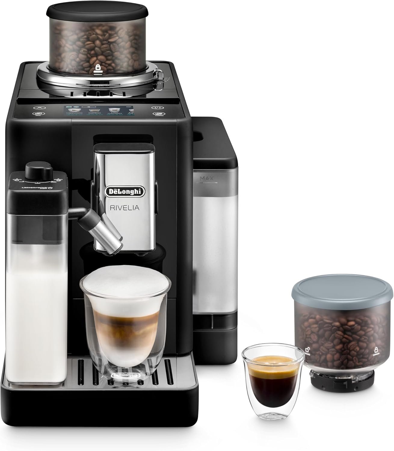 de longhi rivelia automatic espresso machine with