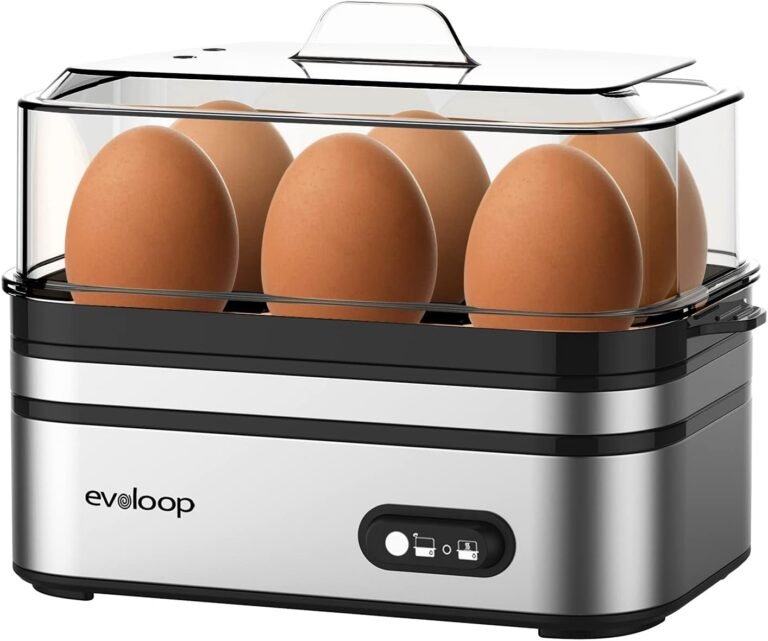 evoloop rapid egg cooker electric 6 eggs capacity