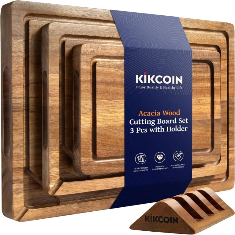 kikcoin wood cutting boards for kitchen review 2