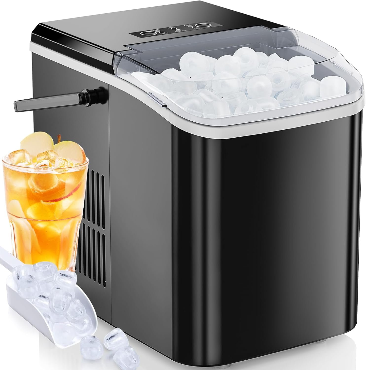 olixis ice maker machine with handle 26lbs in 24hr