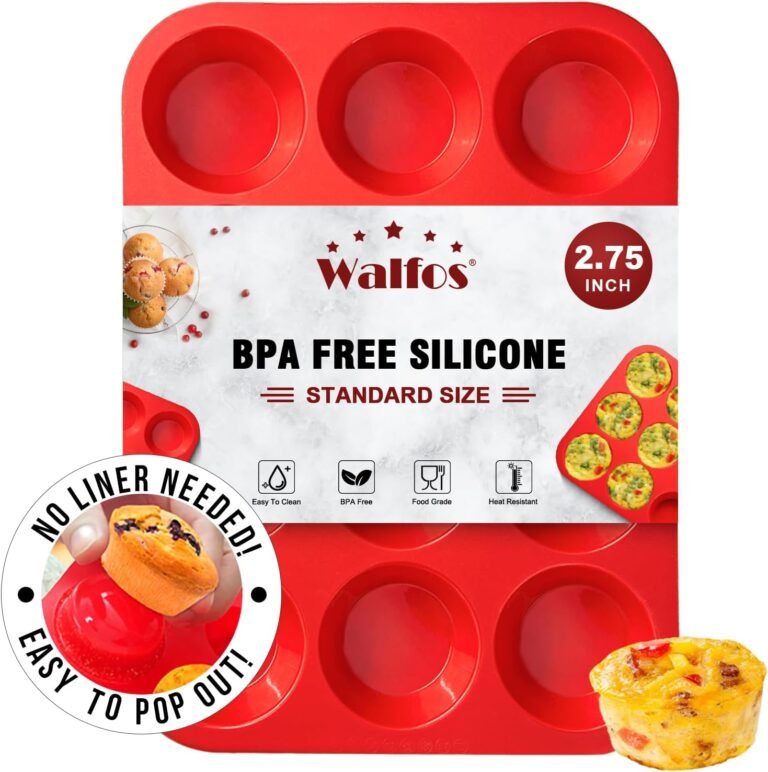 walfos silicone muffin pan review 2026