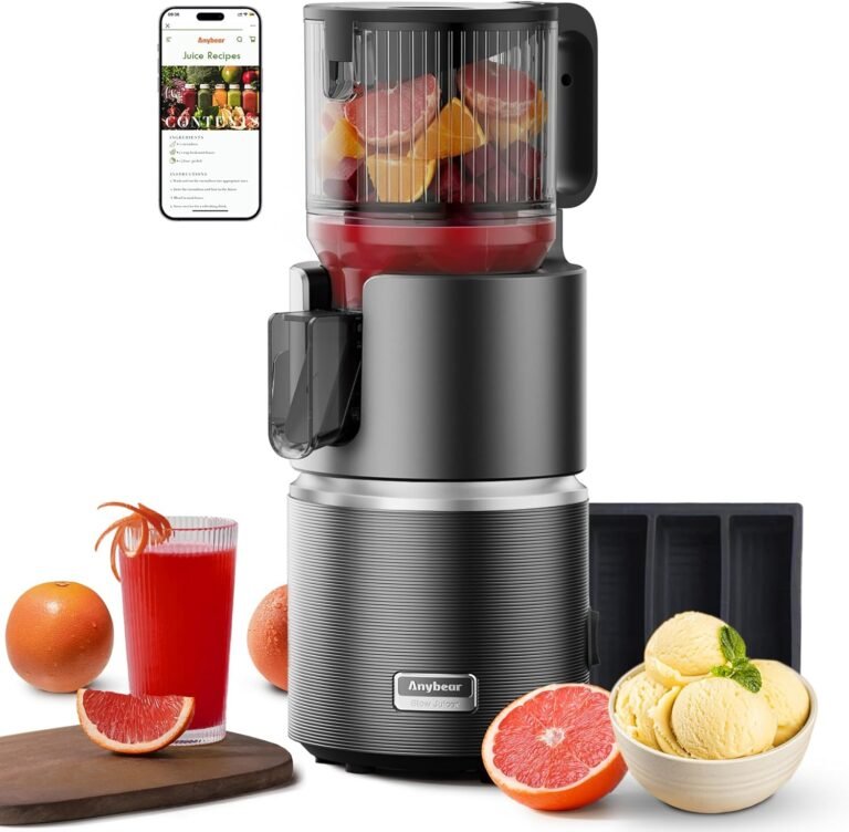 anybear cold press juicer with 4 9 large feed chu