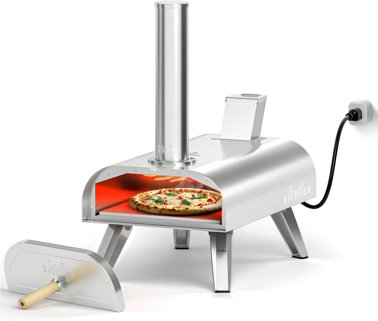 big horn outdoors 12 dual fuel pizza oven elect