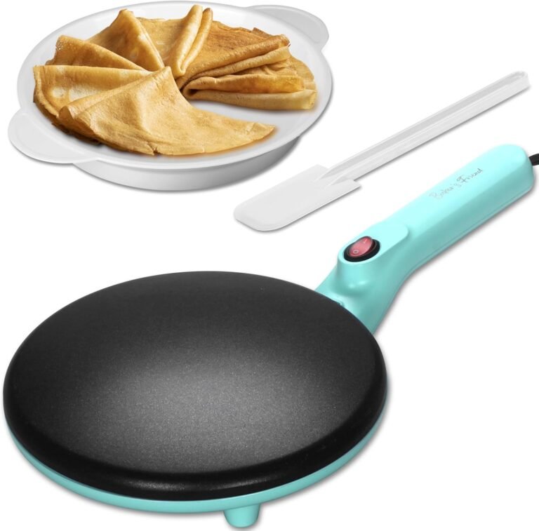Baker's Friend Instant Crepe Maker with Handle, Electric Crepe Maker Machine, Crepera Electrica, 8 Inch Non-stick Cooking Surface, Aqua - Review 2026 baker s friend instant crepe maker with handle el