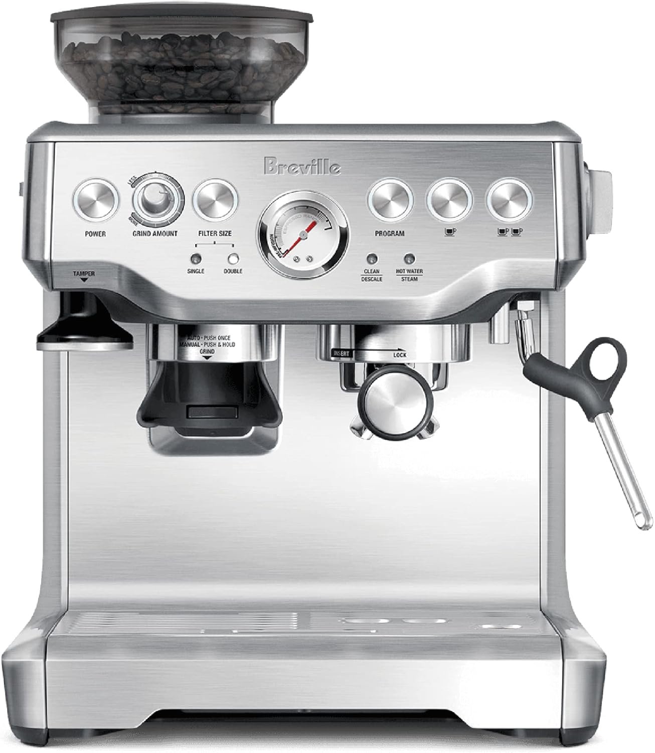 breville barista express espresso machine bes870xl