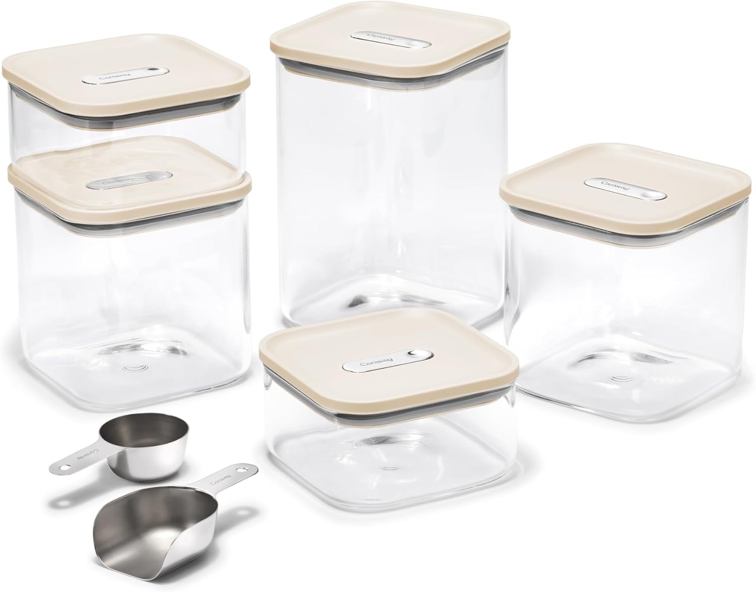 caraway 13 piece glass airtight food storage conta
