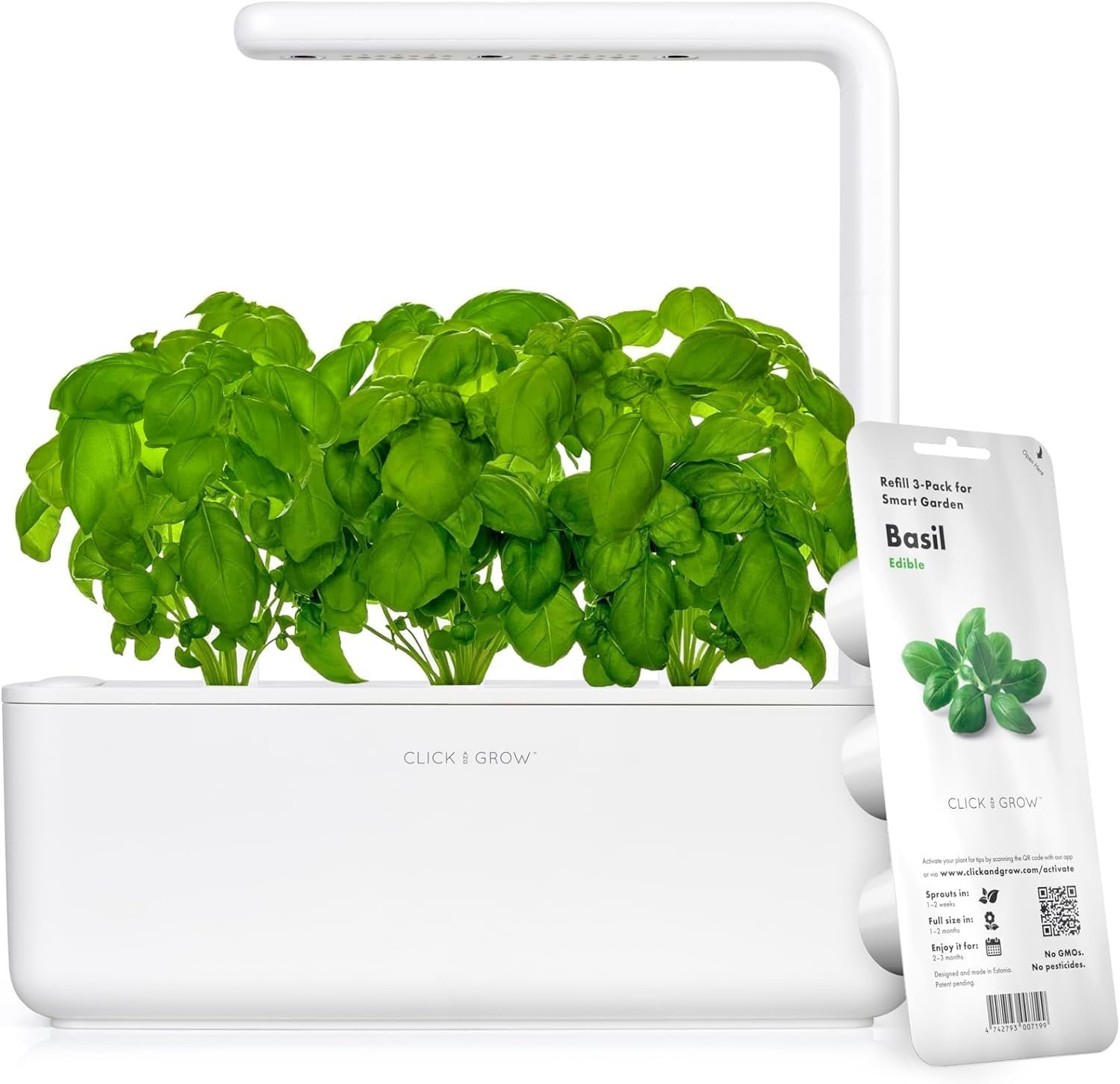 click grow indoor herb garden kit with grow ligh