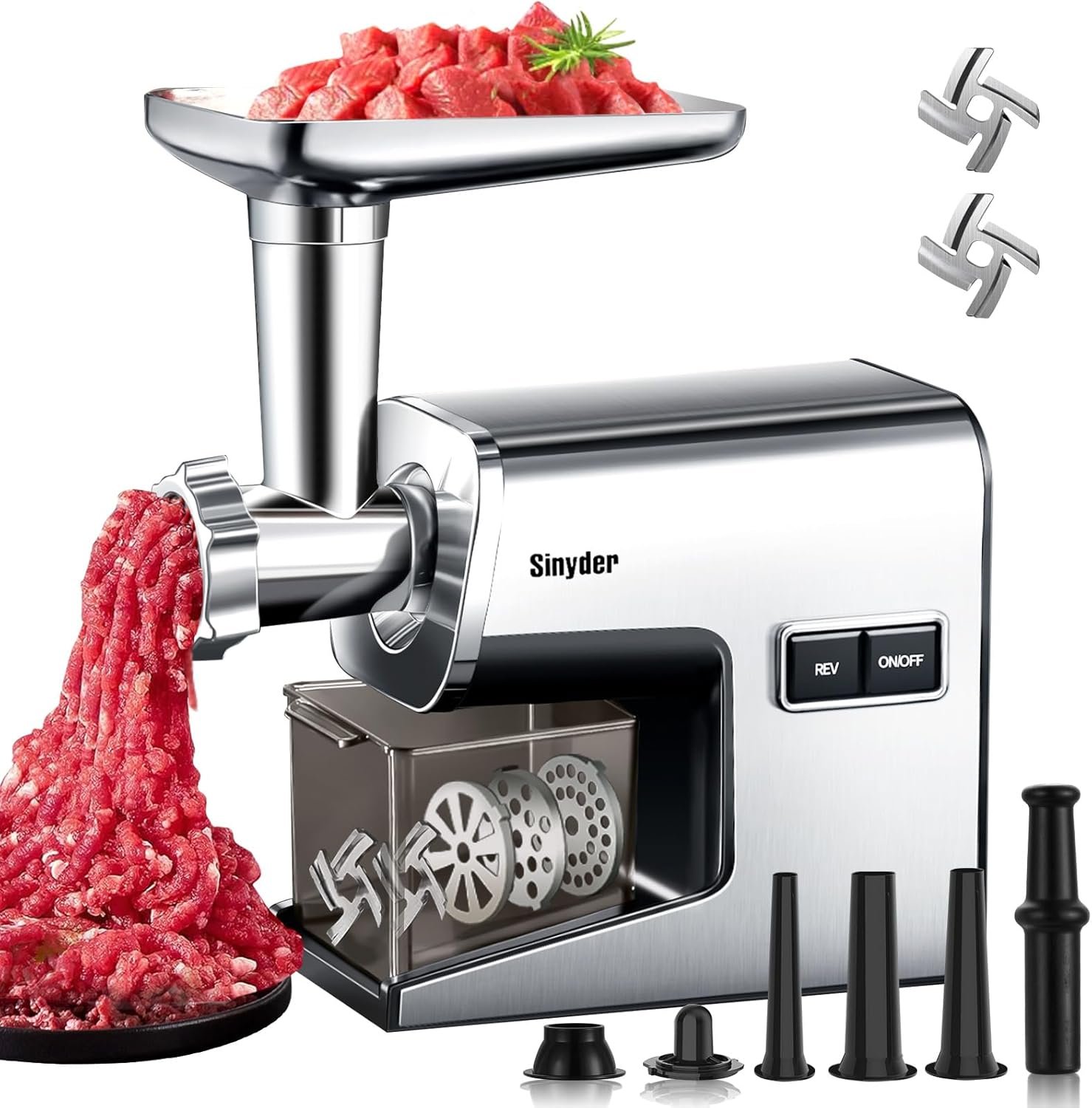 electric meat grinder 3000 max heavy duty stainles
