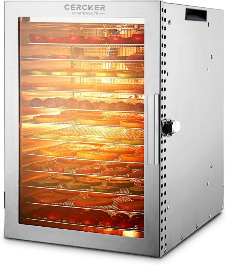 food dehydrator machine 12 stainless steel trays