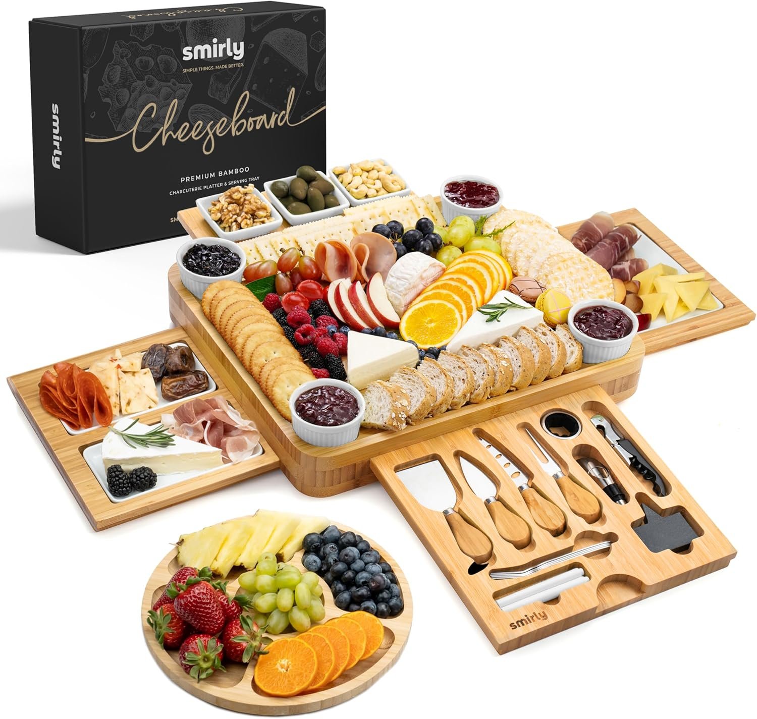 SMIRLY Charcuterie Boards Set - Review 2026 smirly charcuterie boards set review 2026