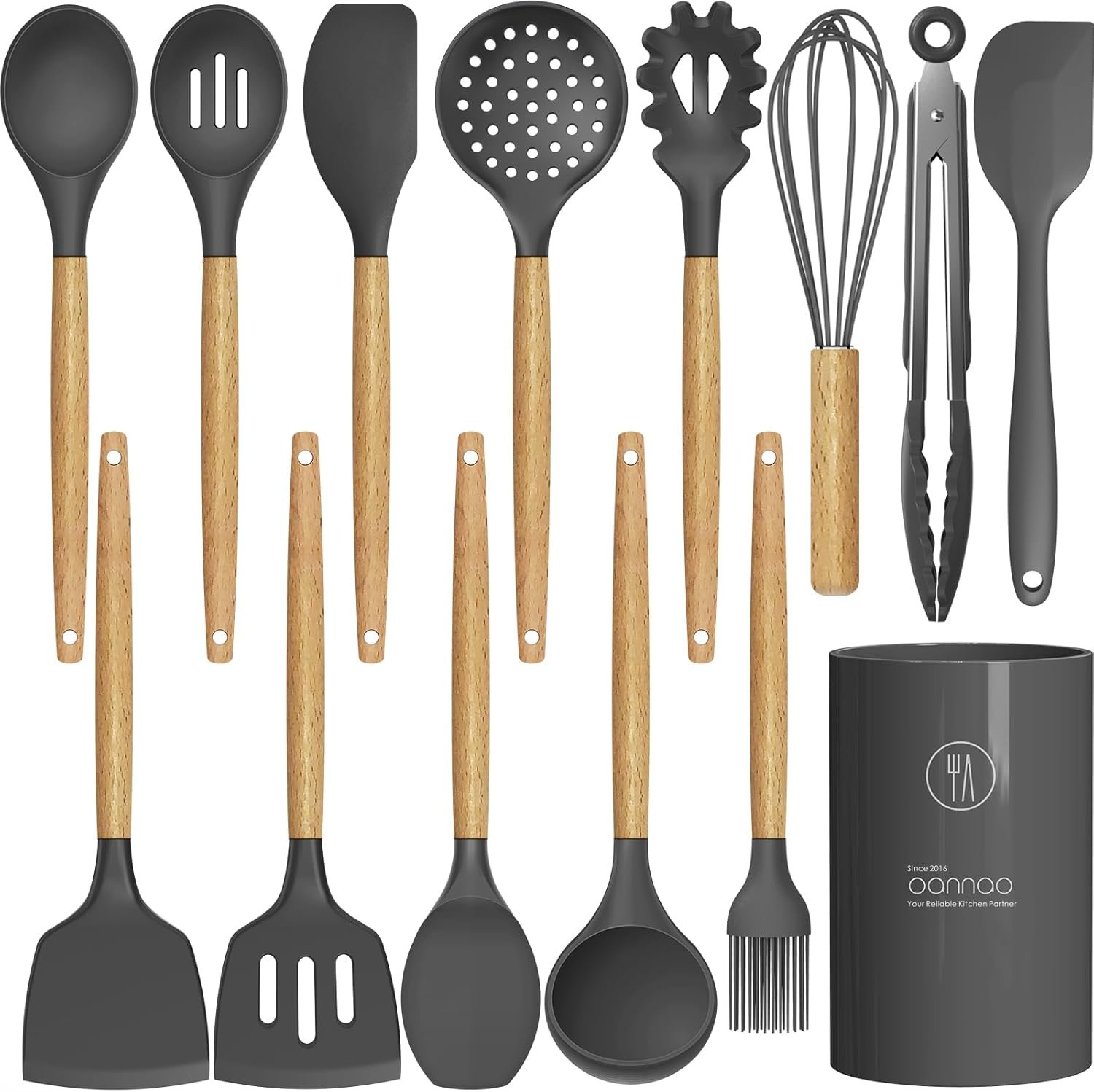 oannao silicone cooking utensils kitchen utensil s