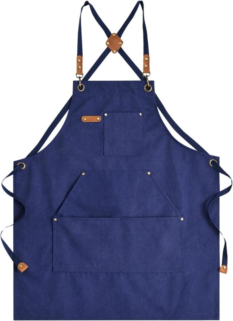Aoomzoon Canvas Aprons for Men Chef Apron, Work Apron with Large Pockets - 16oz Heavy Duty Cross Back, BBQ, Cooking - Review 2026 aoomzoon canvas aprons for men chef apron work ap
