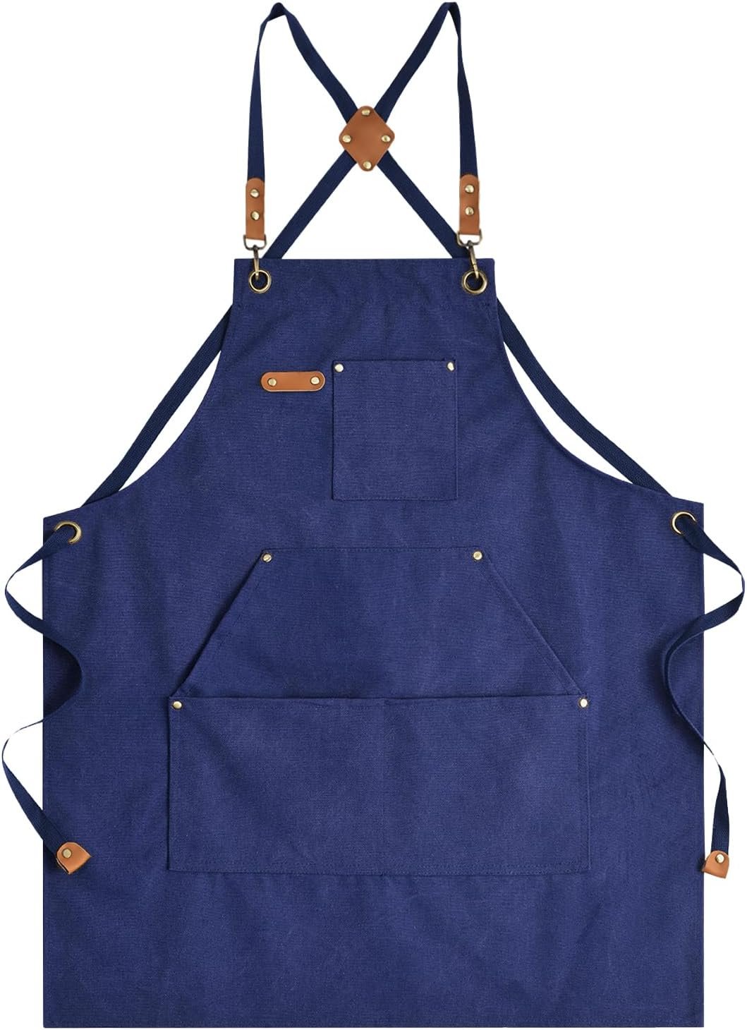 aoomzoon canvas aprons for men chef apron work ap