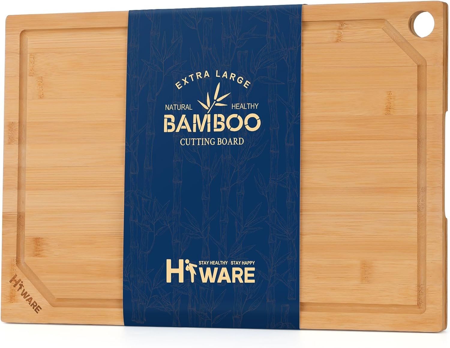 Hiware Extra Large Bamboo Cutting Board for Kitchen, Heavy Duty Wood Cutting Board with Juice Groove, 100% Organic Bamboo, Pre Oiled, 18" x 12" - Review 2026 hiware extra large bamboo cutting board for kitche