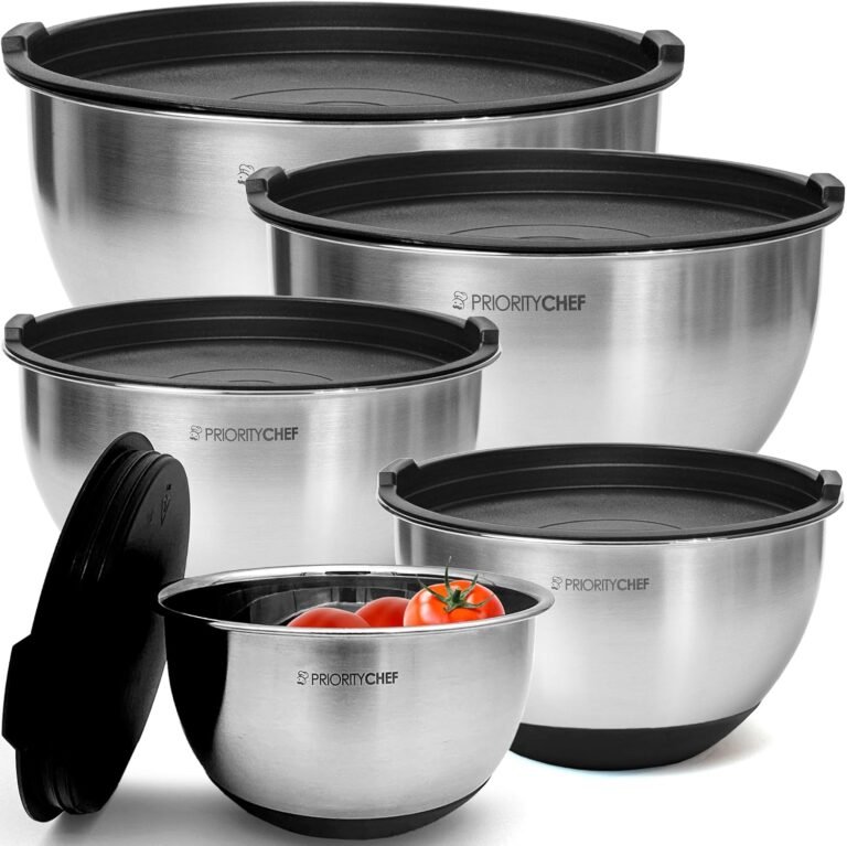 priority chef premium mixing bowls with lids set