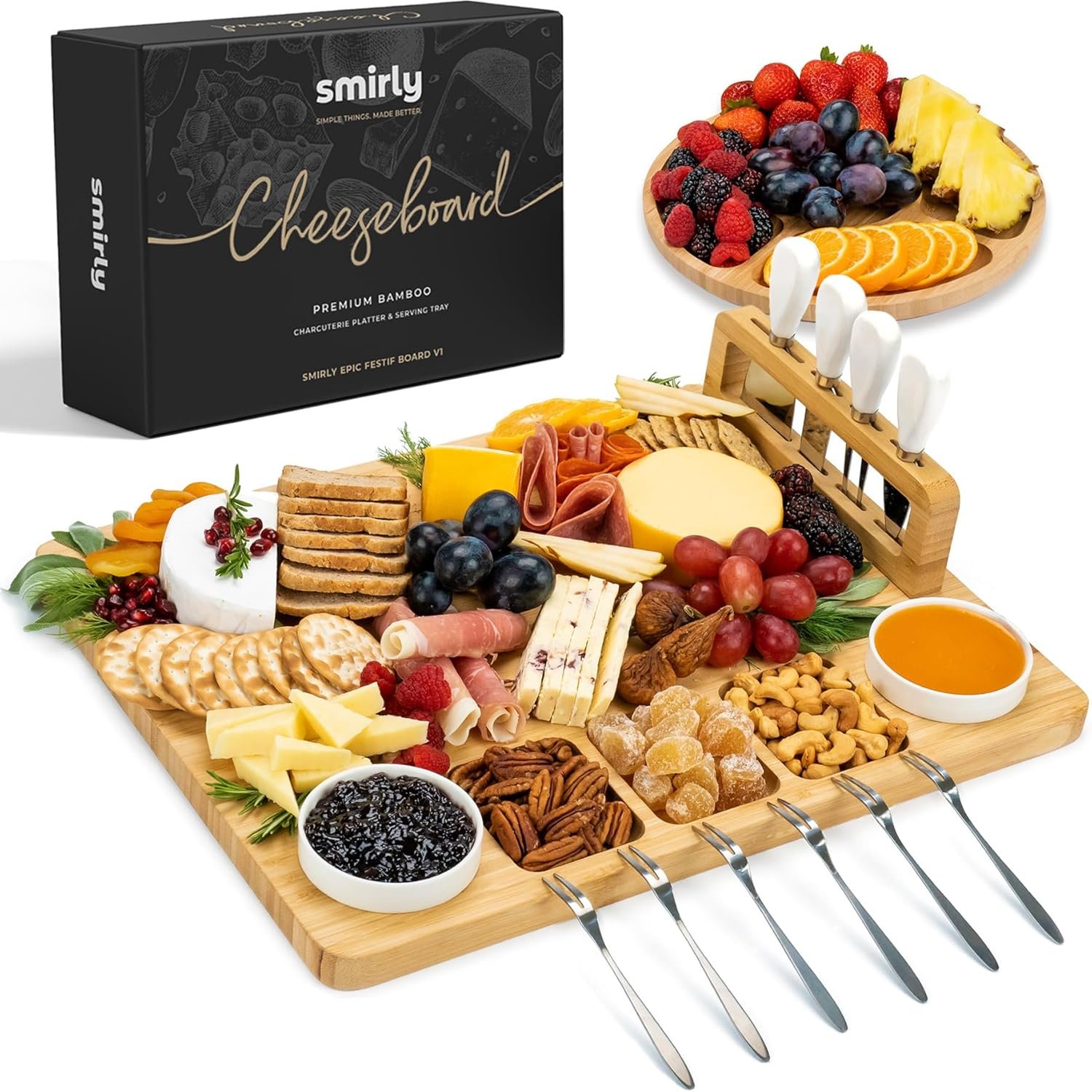 SMIRLY Charcuterie Boards Set - Review 2026 smirly charcuterie boards set review 2026